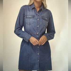 🆕 Frye Blue Denim Long Sleeve Dress